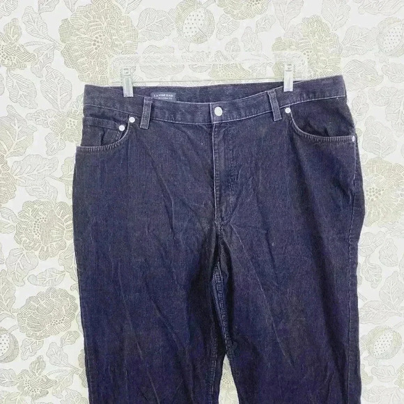 Lands End Traditional Fit Mens Corduroy Pants 38x 32 Waist Tapered Leg Dark Blue - Picture 7 of 8